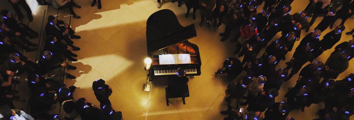 Silent συναυλία στο Λούβρο Yamaha Silent Experience στο Λούβρο - συναυλία πιάνου με ασύρματα ακουστικά