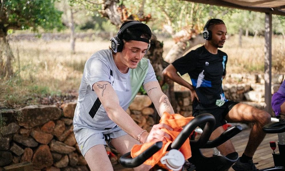 Silentfitness Bicicletta Υπαίθριο spinning με ασύρματα ακουστικά
