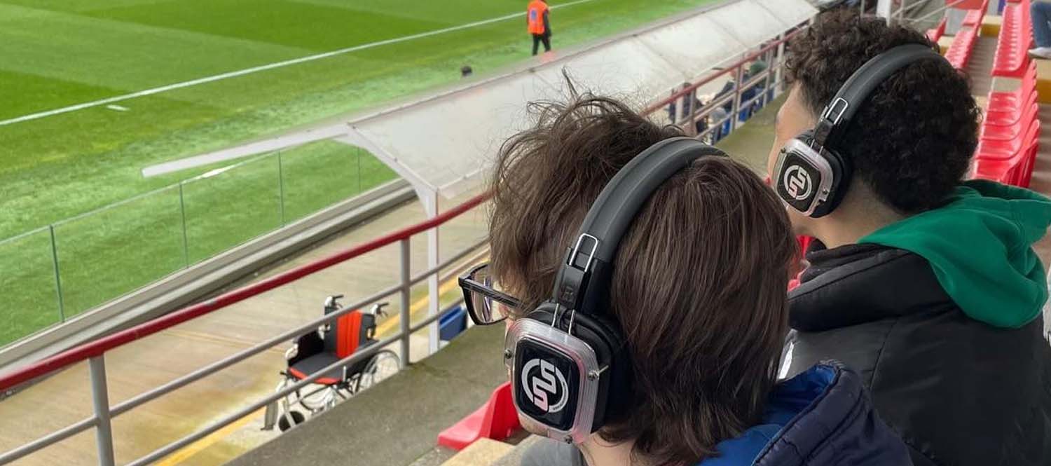 telecronaca-cuffie-stadio Silentsystem και Associazione Marcotti Osvaldo για προσβάσιμο αθλητισμό